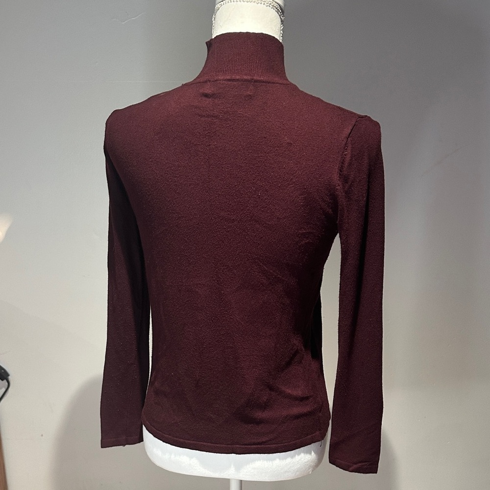 Philosophy Burgundy Turtleneck Sweater - Picture 3 of 3